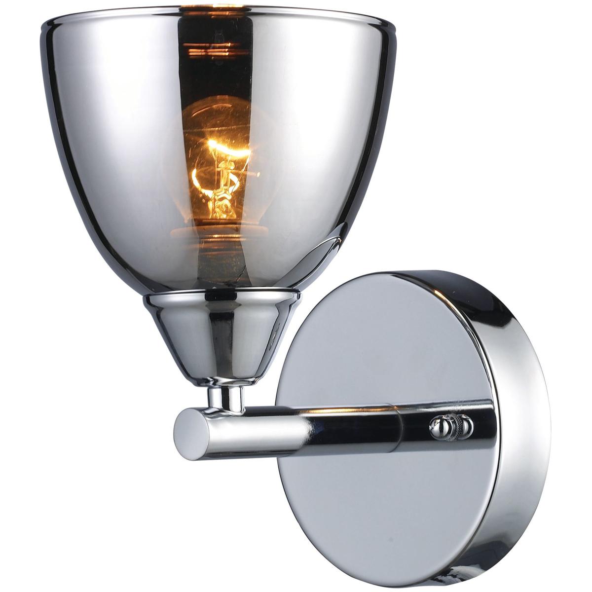 WL11131-CH 8 x 5 x 7 in. Reflections High 1-Light Sconce - Polished Chrome