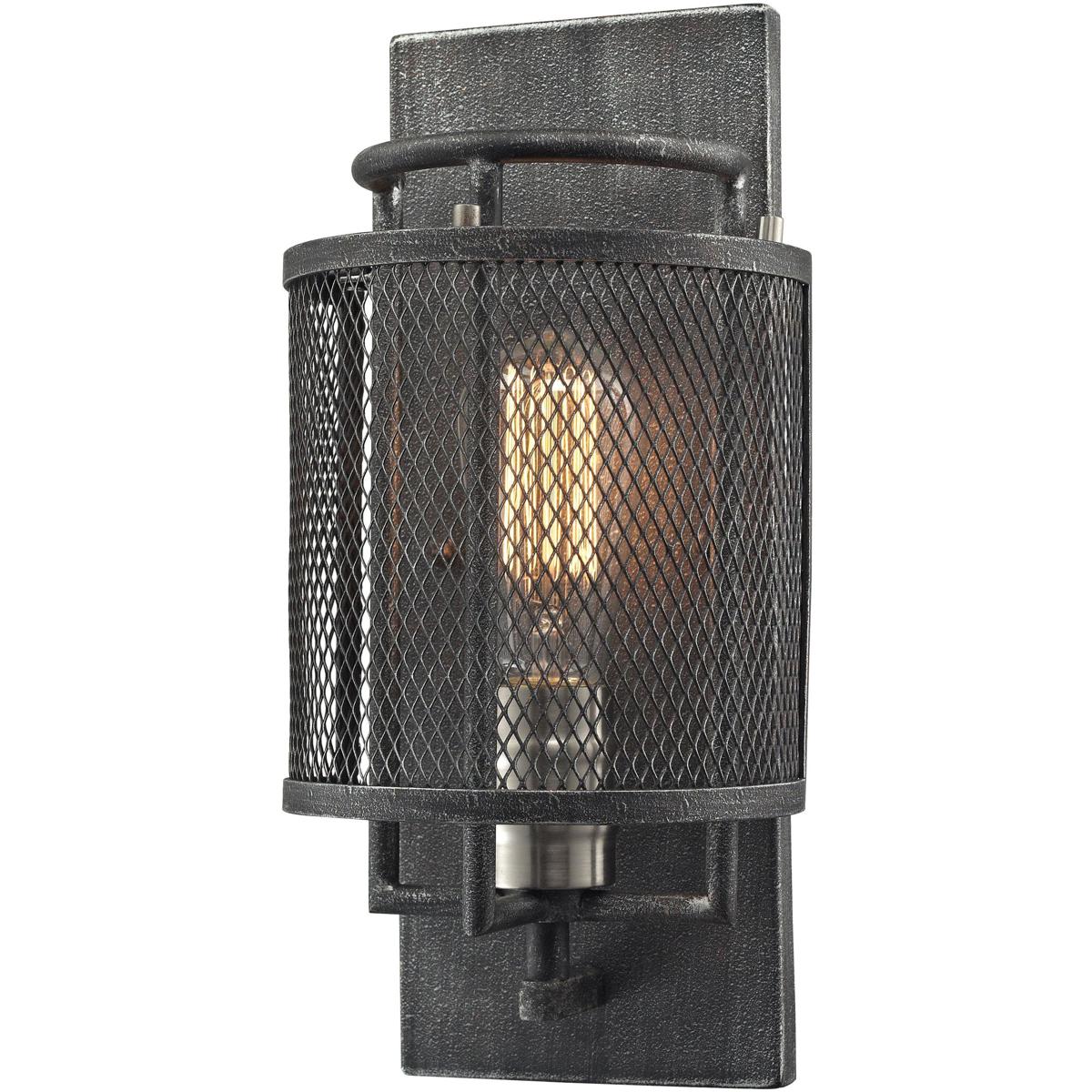 WL11144-NK 13 x 6 x 5 in. Slatington High 1-Light Sconce - Brushed Nickel