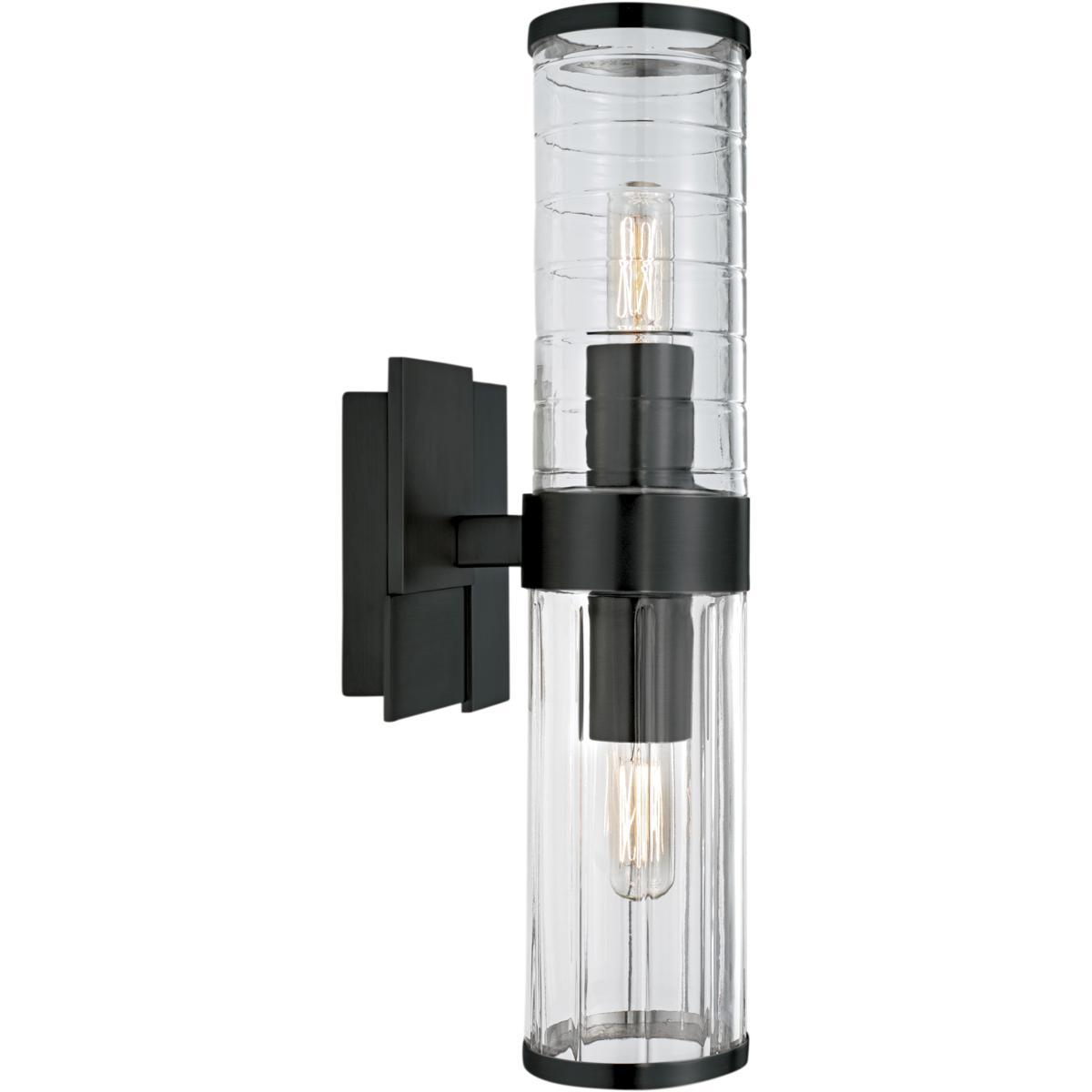 Atlas Lighting & Home WL11151-BK Stripe 2 Light 15.25 inch Matte Black Sconce Wall Light