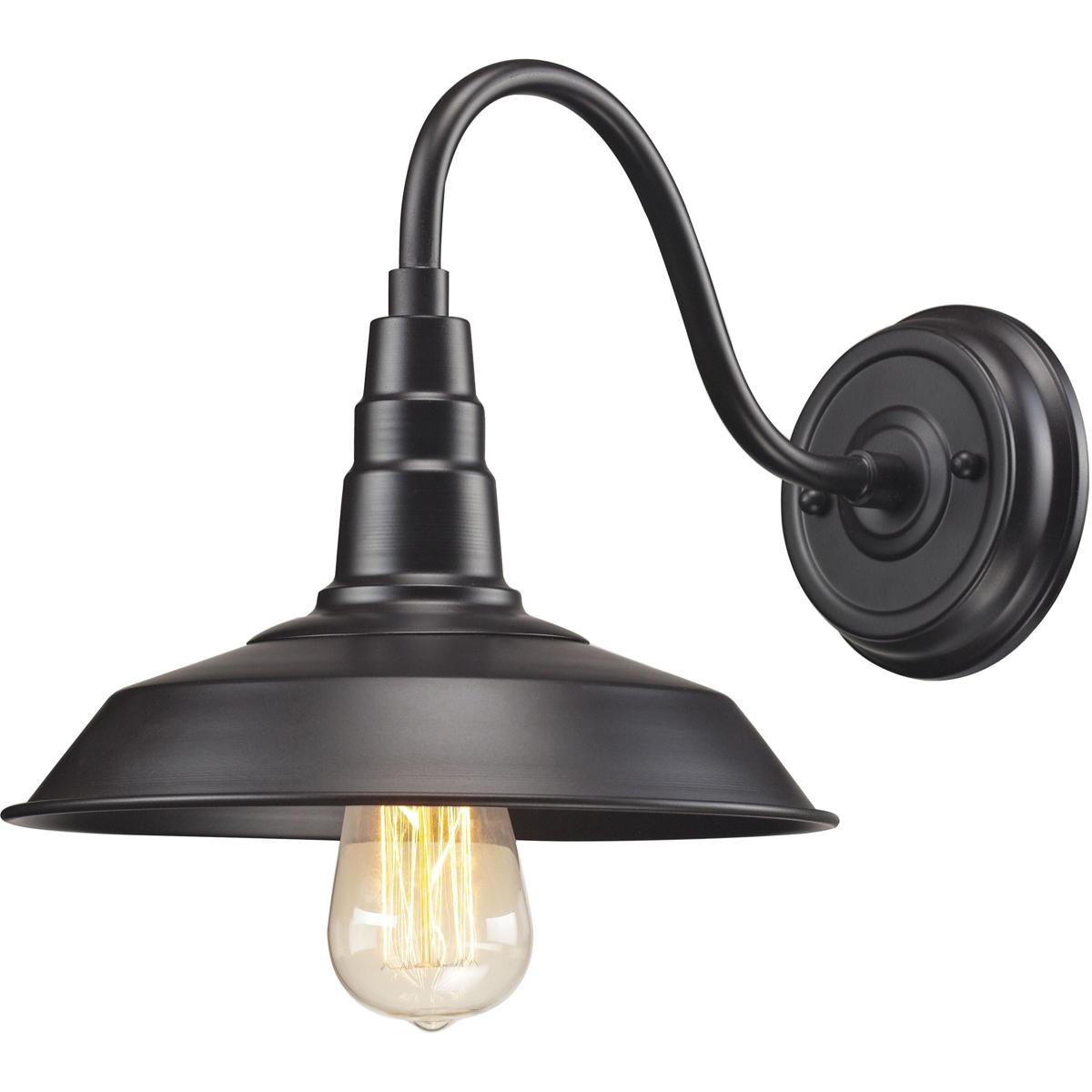 WL11164-BZ 10 x 10 x 14 in. Urban Lodge High 1-Light Sconce - Oil Rubbed Bronze