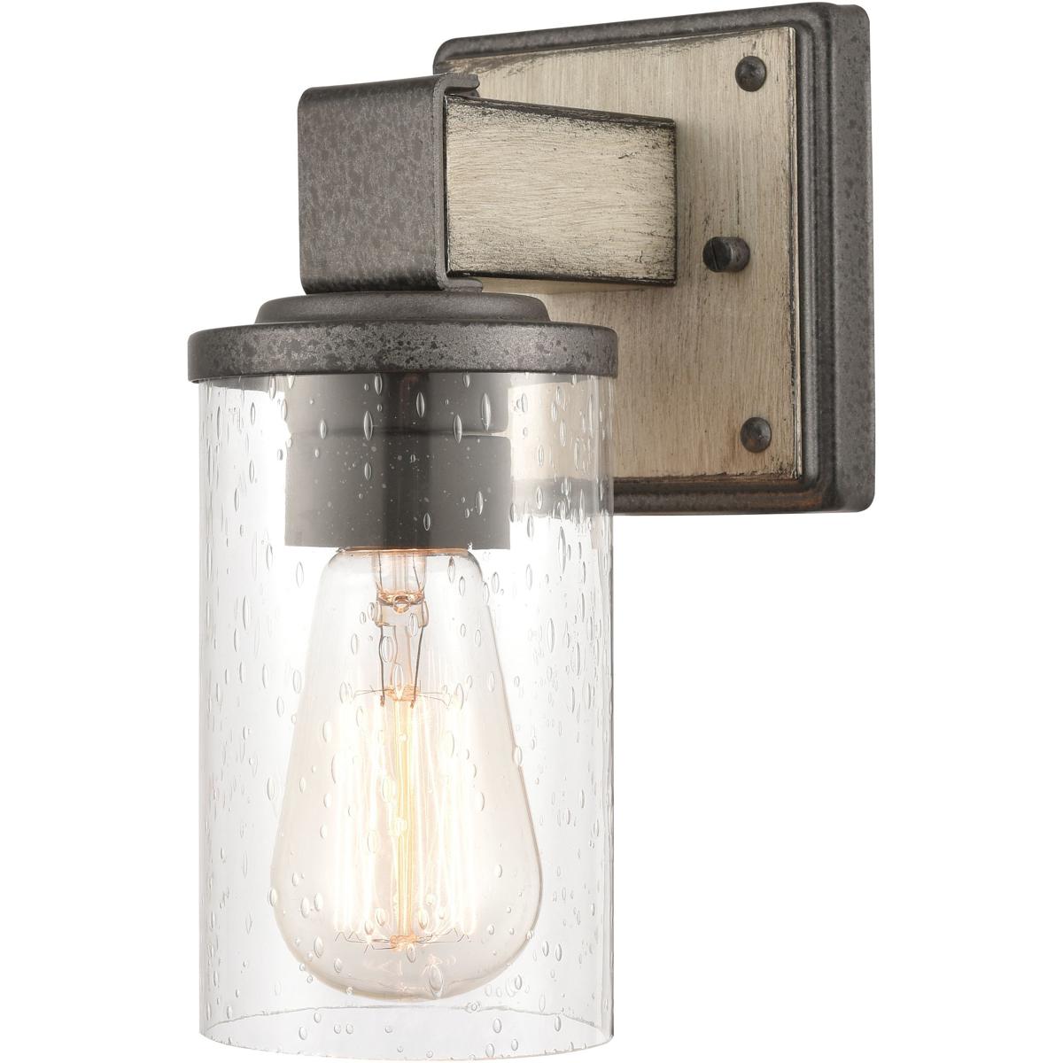 WL11189-GY 9 x 4.5 x 6 in. Annenberg High 1-Light Sconce - Anvil Iron