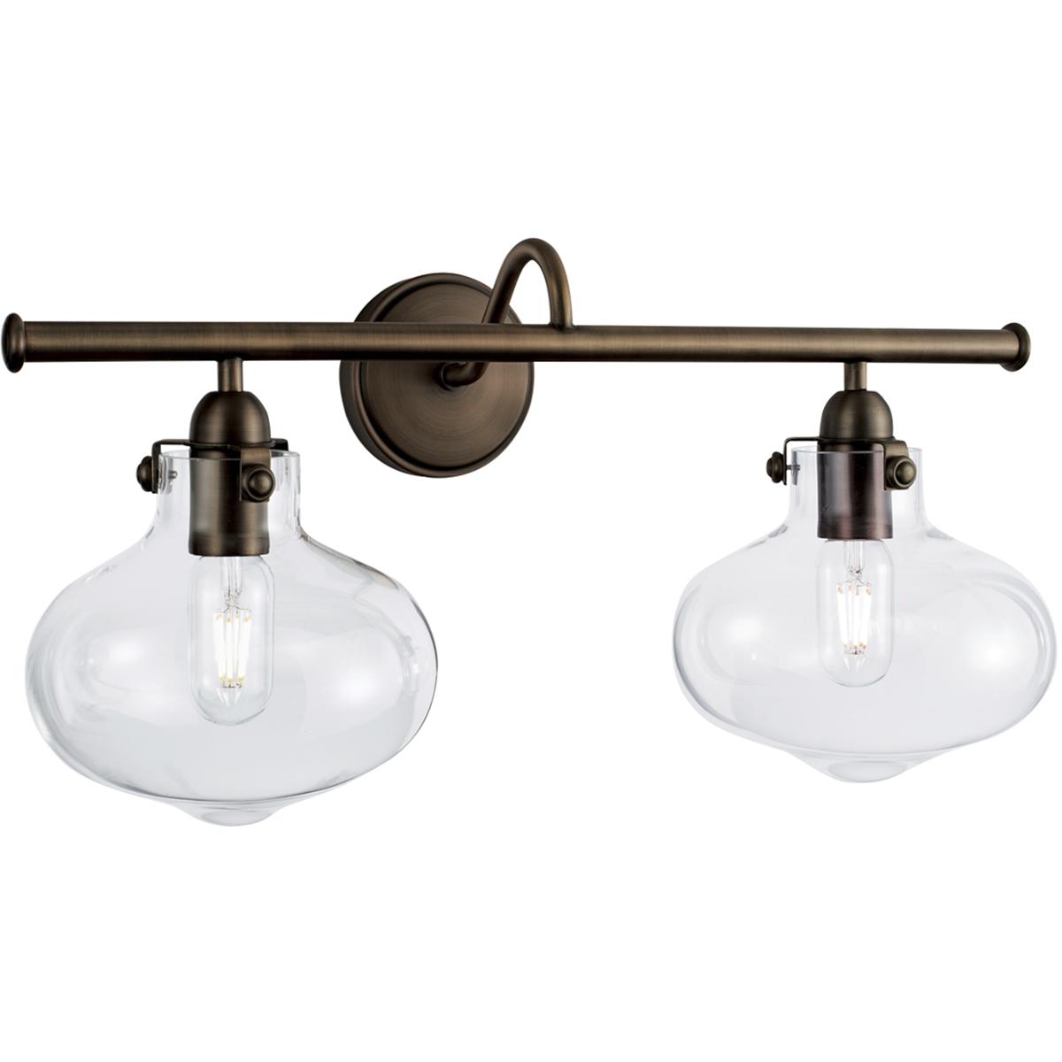 Atlas Lighting & Home WL11257-BZ Clara 2 Light 22.75 inch Architectural Bronze Vanity Light Wall Light