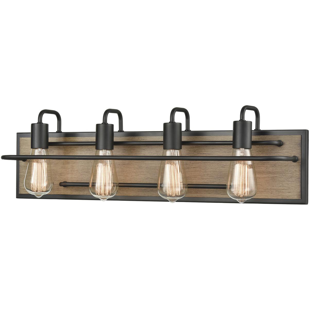 WL11265-BK 8 x 27 x 6 in. Copley Wide 4-Light Vanity Light - Matte Black