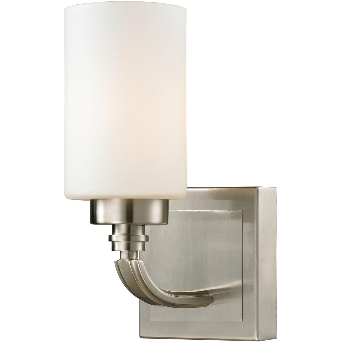 WL11278-NK 10 x 5 x 6 in. Dawson High 1-Light Sconce - Brushed Nickel