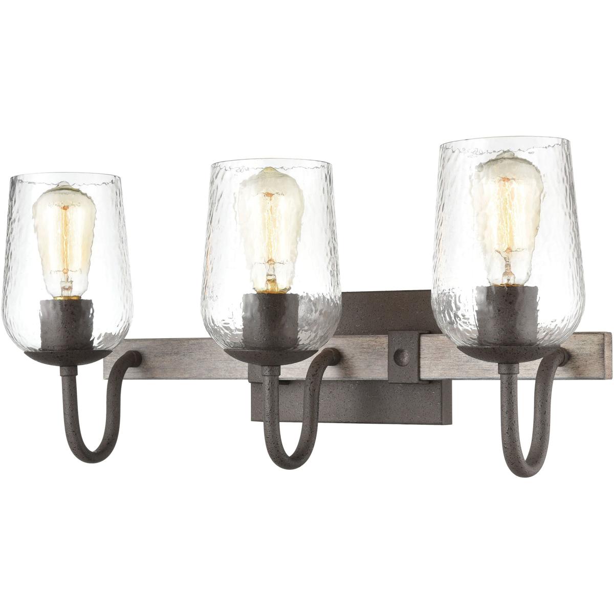 WL11279-BK 11 x 22 x 8 in. Dillon Wide 3-Light Vanity Light - Vintage Rust