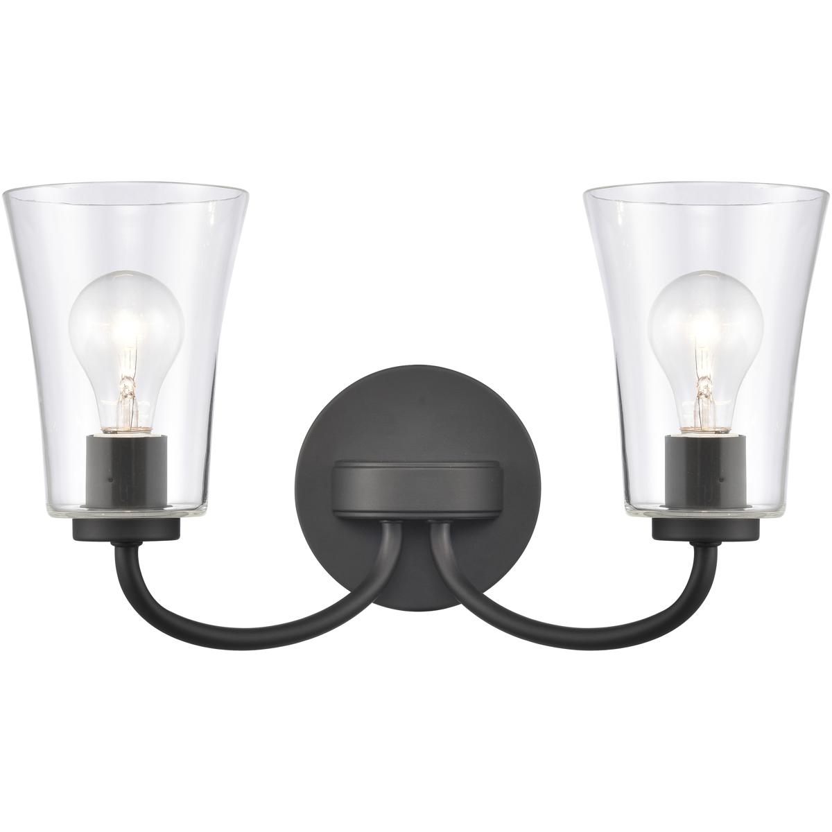 Atlas Lighting & Home WL11293-BK Emily Vanity Light Wall Light in Matte Black