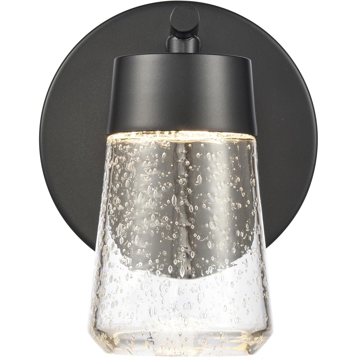 WL11349-BK 6.25 x 5 x 5 in. Jergen Wide 1-Light Vanity Light - Matte Black