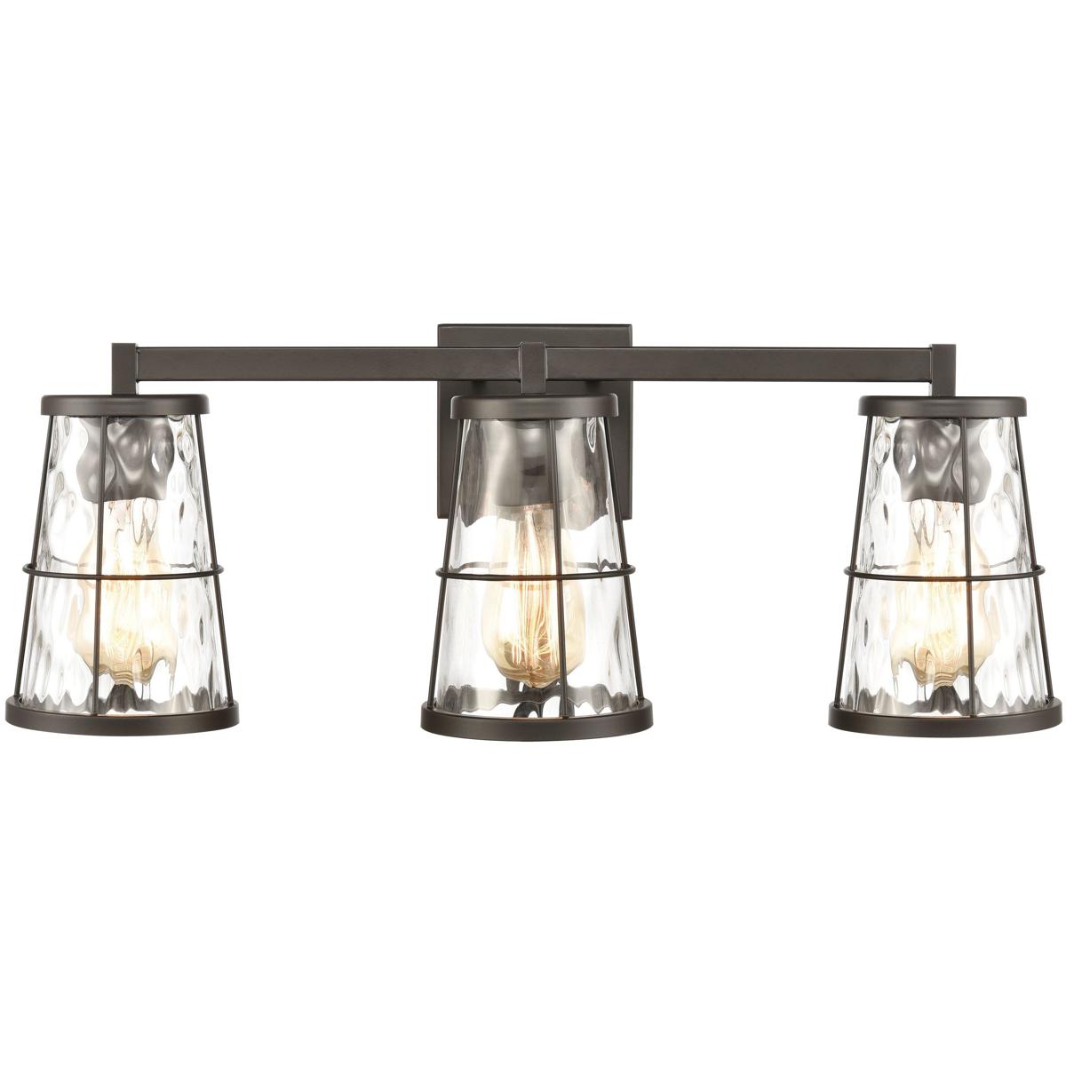 WL11355-BZ 9 x 24 x 7 in. Kendrix Wide 3-Light Vanity Light - Oil Rubbed Bronze