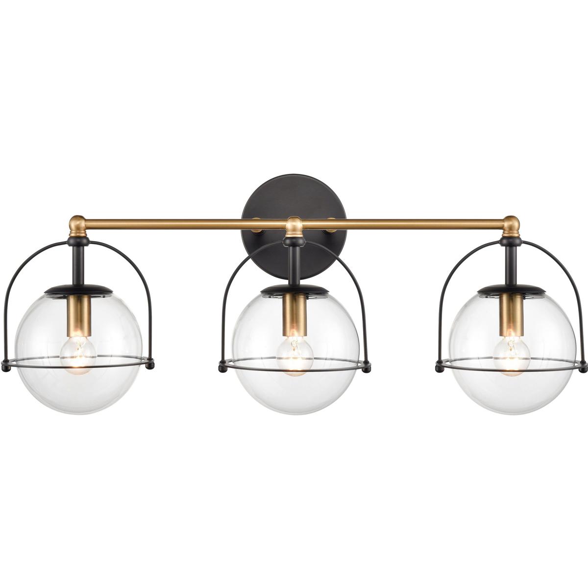 Atlas Lighting & Home WL11358-BS Langford 3 Light 24 inch Satin Brass Vanity Light Wall Light