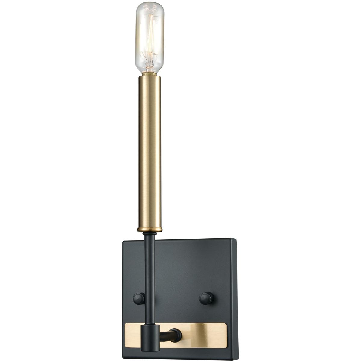 WL11364-BK 11 x 5 x 4 in. Livingston High 1-Light Sconce - Matte Black