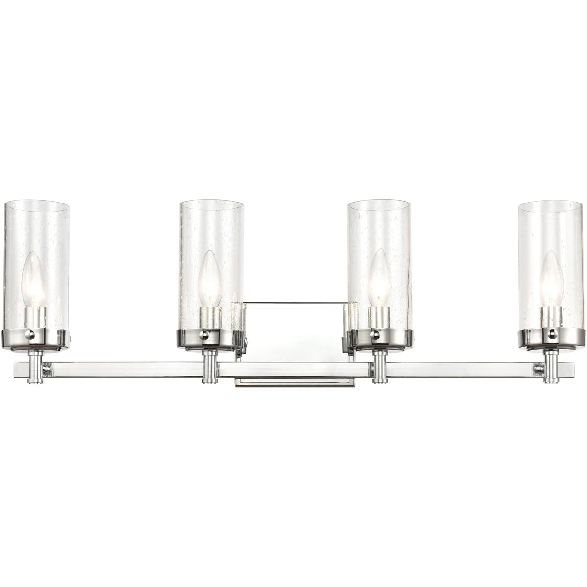 WL11372-CH 9 x 29 x 5 in. Melinda Wide 4-Light Vanity Light - Polished Chrome