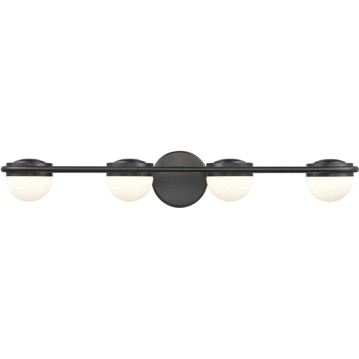 WL11378-BK 5 x 31 x 6 in. Nelly Wide 4-Light Vanity Light - Matte Black