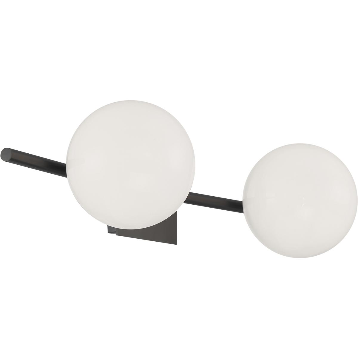 Atlas Lighting & Home WL11407-BK Perch Vanity Light Wall Light in Acid Dipped Black