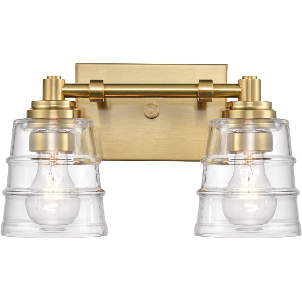Atlas Lighting & Home WL11416-BS Pulsate Vanity Light Wall Light in Satin Brass