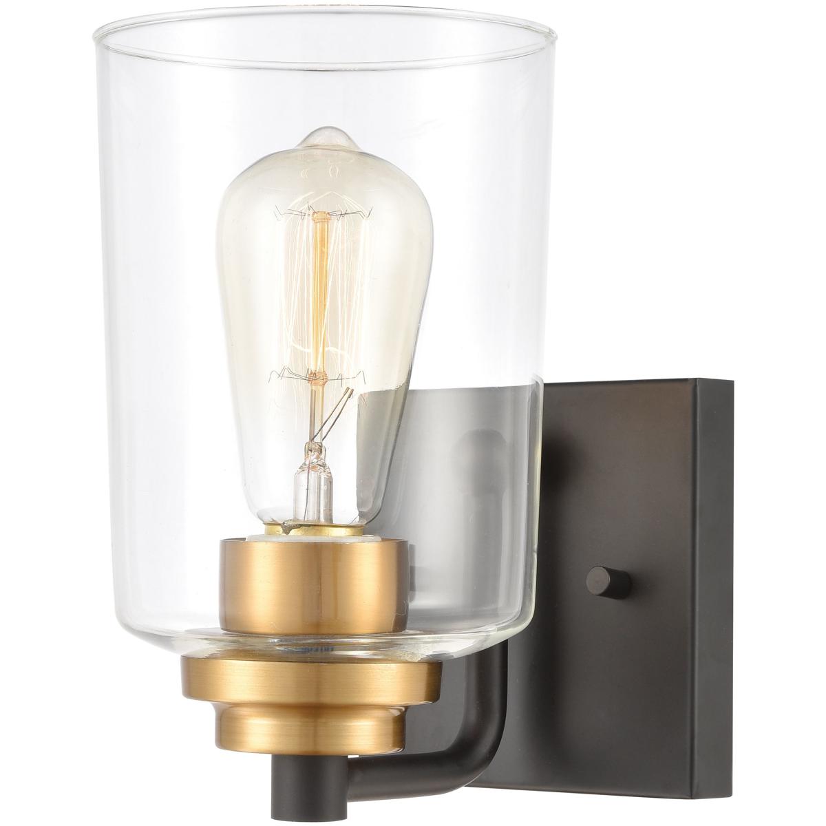 WL11430-BK 8 x 4.75 x 7 in. Robins High 1-Light Sconce - Matte Black