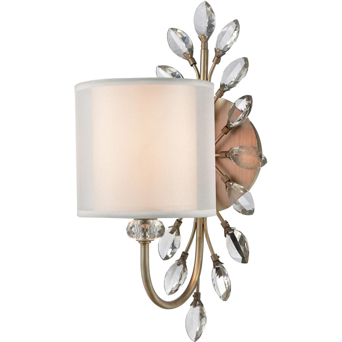 WL11515-SV 16 x 6 x 9 in. Asbury High 1-Light Sconce - Aged Silver