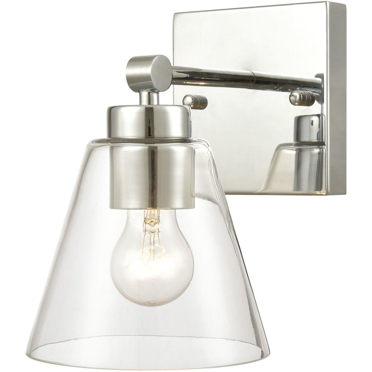 WL11586-CH 10 x 6 x 8 in. East Point High 1-Light Sconce - Polished Chrome