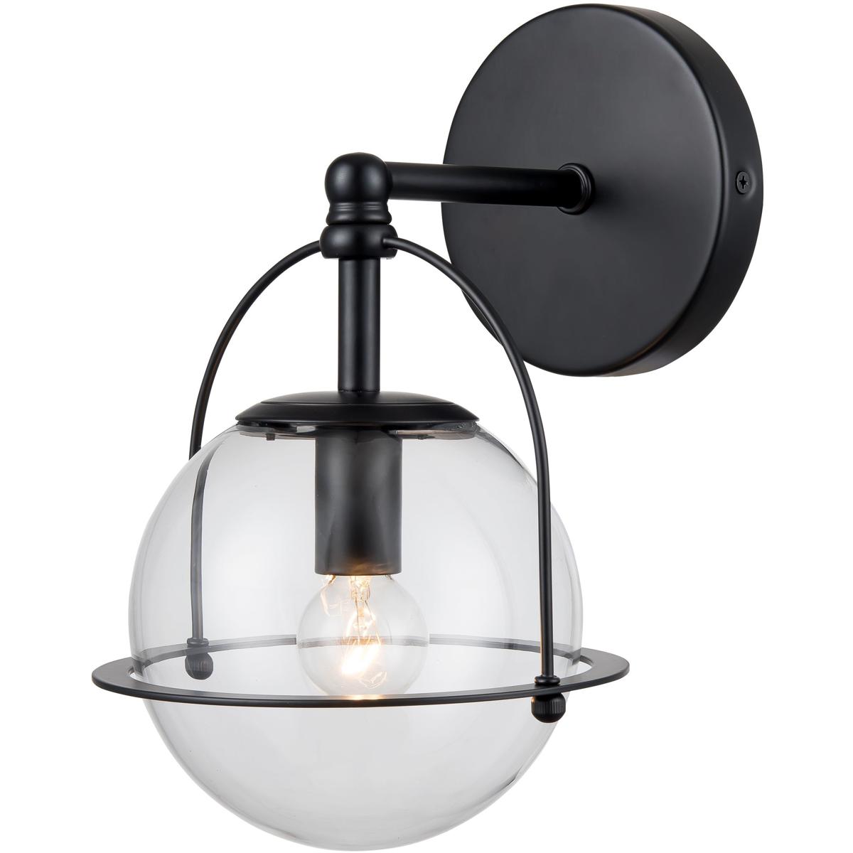 Atlas Lighting & Home WL11650-BK Langford 1 Light 8 inch Matte Black Vanity Light Wall Light