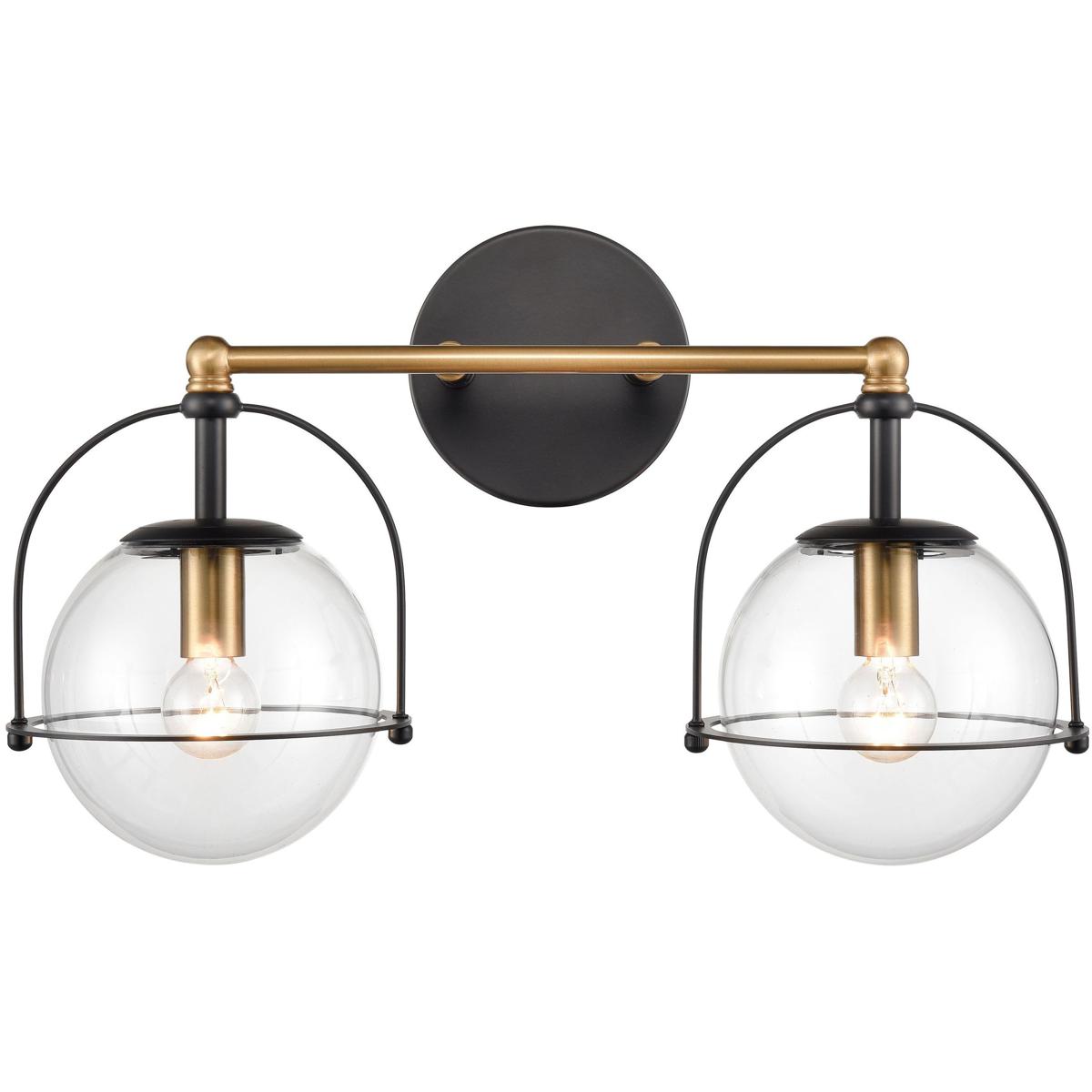 Atlas Lighting & Home WL11651-BS Langford 2 Light 17 inch Satin Brass Vanity Light Wall Light