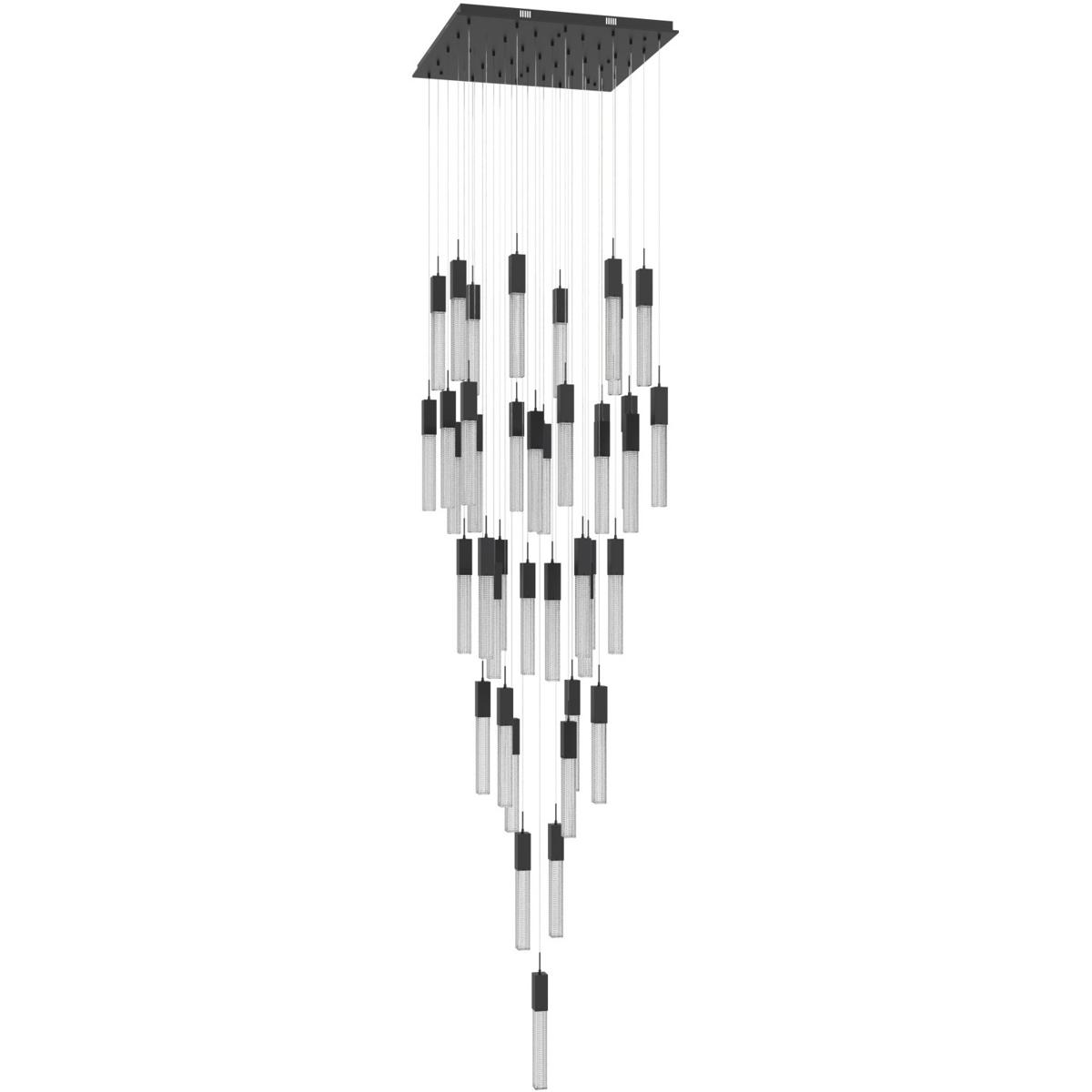 Avenue Lighting HF190341BOABK Boa LED 35 inch Black Multi Port Pendant Ceiling Light