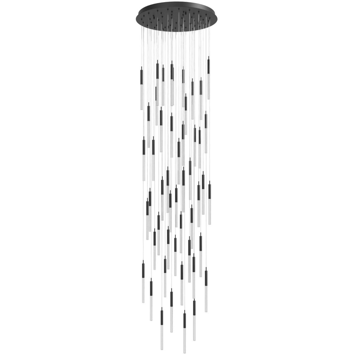 Avenue Lighting HF2051-BOA-BK Main St. LED 37 inch Black Multi Port Pendant Ceiling Light