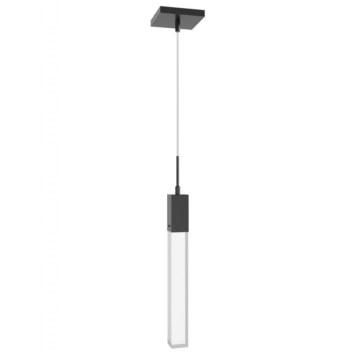 Avenue Lighting HF1901-1-GL-DBZ-C Original Glacier Avenue LED 2 inch Dark Bronze Pendant Ceiling Light in Clear