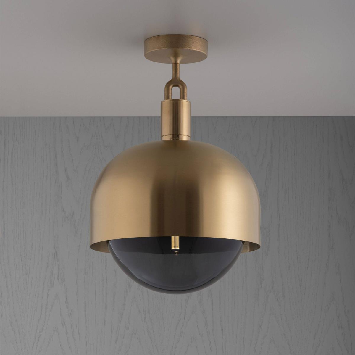 Buster + Punch NFC-813202 Forked LED 13.39 inch Brass Flush Mount Ceiling Light