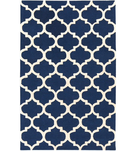 Bowery + Grove 53855-N Wicklow 60 X 36 inch Navy Indoor Area Rug, Rectangle