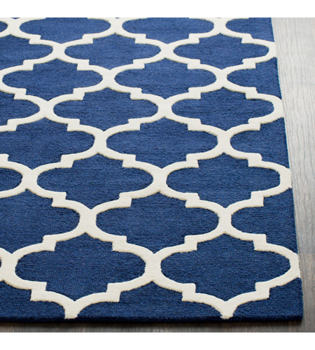 Bowery + Grove 53855-N Wicklow 60 X 36 inch Navy Indoor Area Rug, Rectangle awah2032_front.jpg