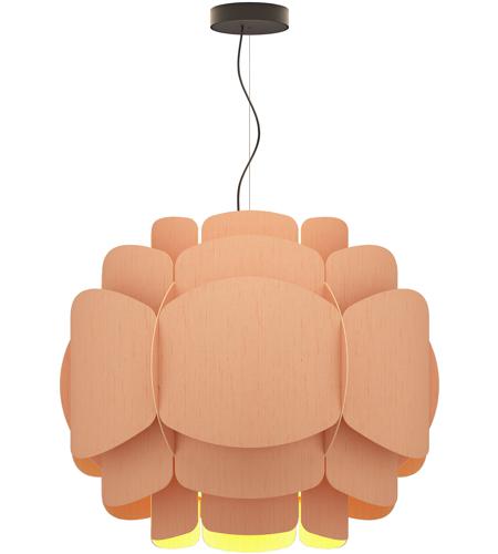 Bruck Lighting WEPBEL/76/ROS/ASH Bella 30 inch Rose Pendant Ceiling Light in Rose/Ash, WEP Collection photo