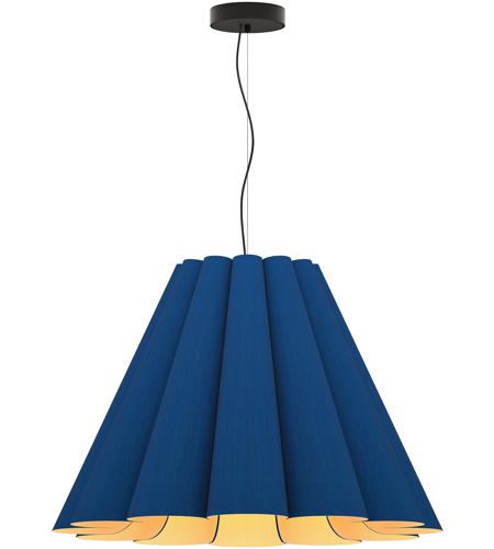 Bruck Lighting WEPLOR/80/BLU/ASH Lora 32 inch Blue Pendant Ceiling Light in Blue/Ash, WEP Collection photo