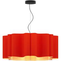 Bruck Lighting WEPPAU/80/RED/ASH Paulina 32 inch Red Pendant Ceiling Light in Red/Ash, WEP Collection thumb