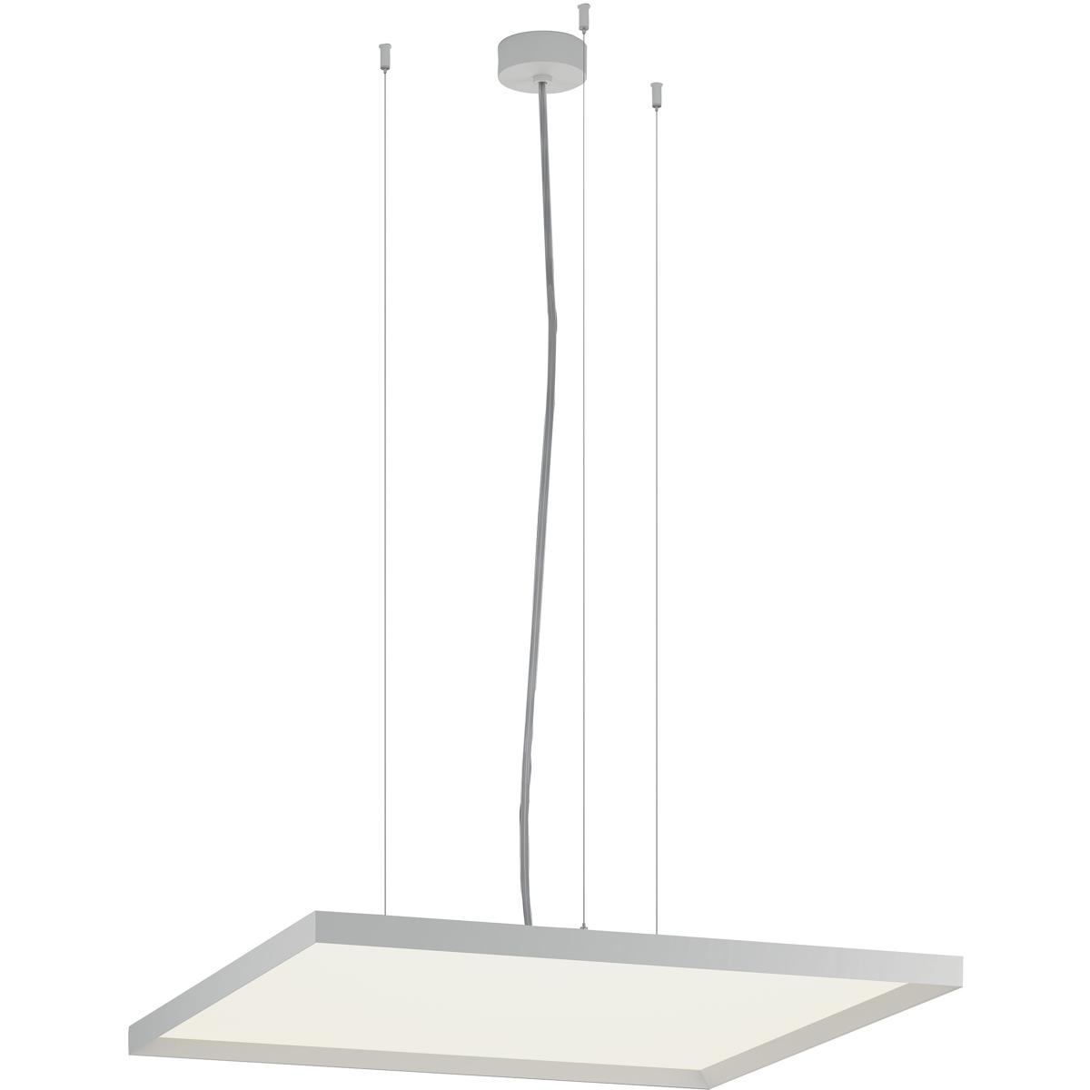 Bruck Lighting BINAP-SQ-16-DI-WH Bina LED 16 inch White and Black Pendant Ceiling Light