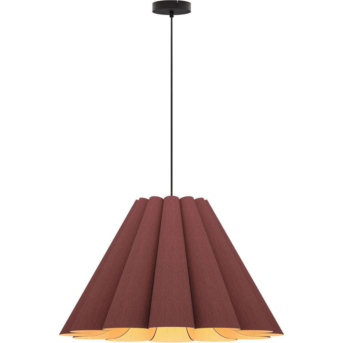 Bruck Lighting WEPLOR/70/VLT/ASH Lora 27.5 inch Violet Pendant Ceiling Light in Violet/Ash, 28 in, WEP Collection
