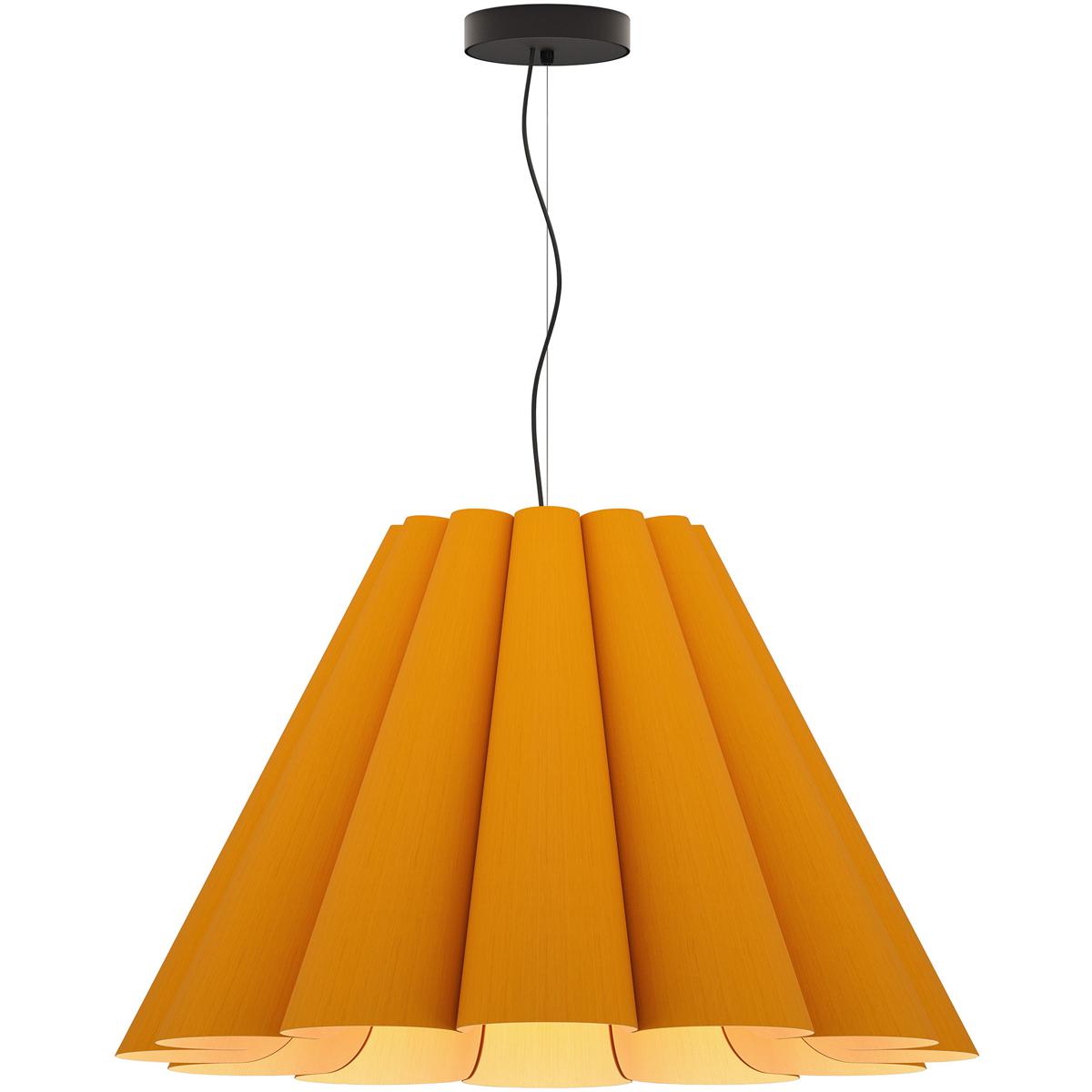 Bruck Lighting WEPLOR/80/OSH/ASH Lora 31.5 inch Ocher Pendant Ceiling Light in Ocher/Ash, 32 in, WEP Collection