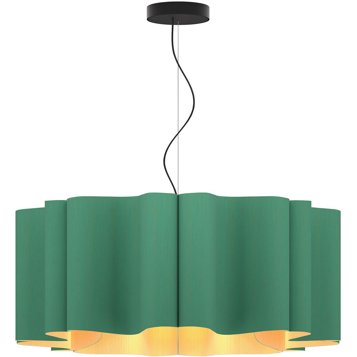 Bruck Lighting WEPPAU/80/LPT/ASH Paulina 31.5 inch Light Petrol Pendant Ceiling Light in Light Petrol/Ash, 32 in, WEP Collection