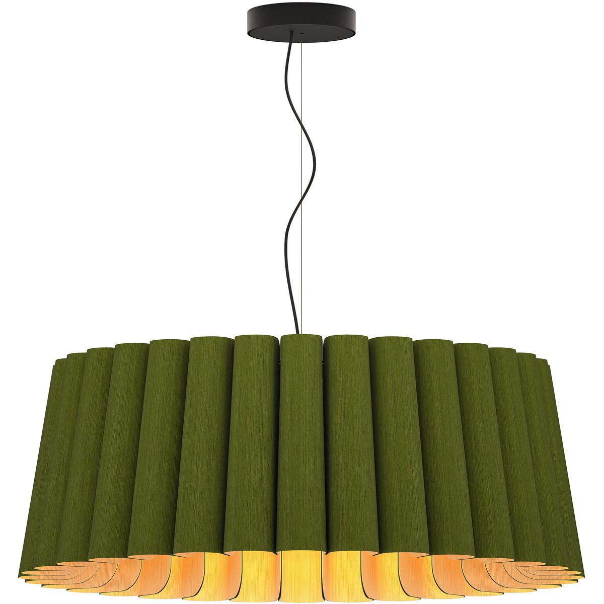Bruck Lighting WEPREN/80/GRN/ASH Renata 31.5 inch Green Pendant Ceiling Light in Green/Ash, 32 in, WEP Collection