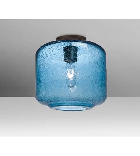 blue flush mount ceiling light