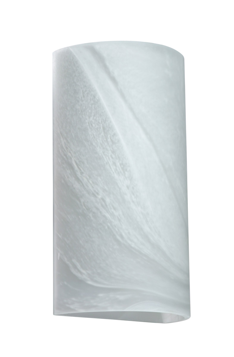 Besa Lighting 118952 Dorian 10 1 Light 6 inch ADA Wall Sconce Wall Light in Incandescent, Marble Glass