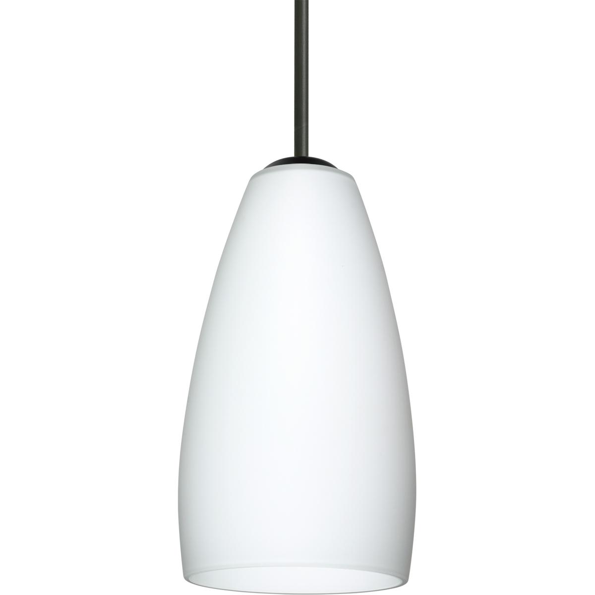 Besa Lighting 1BT-150907-BK Chrissy 1 Light Black Cord Pendant Ceiling Light