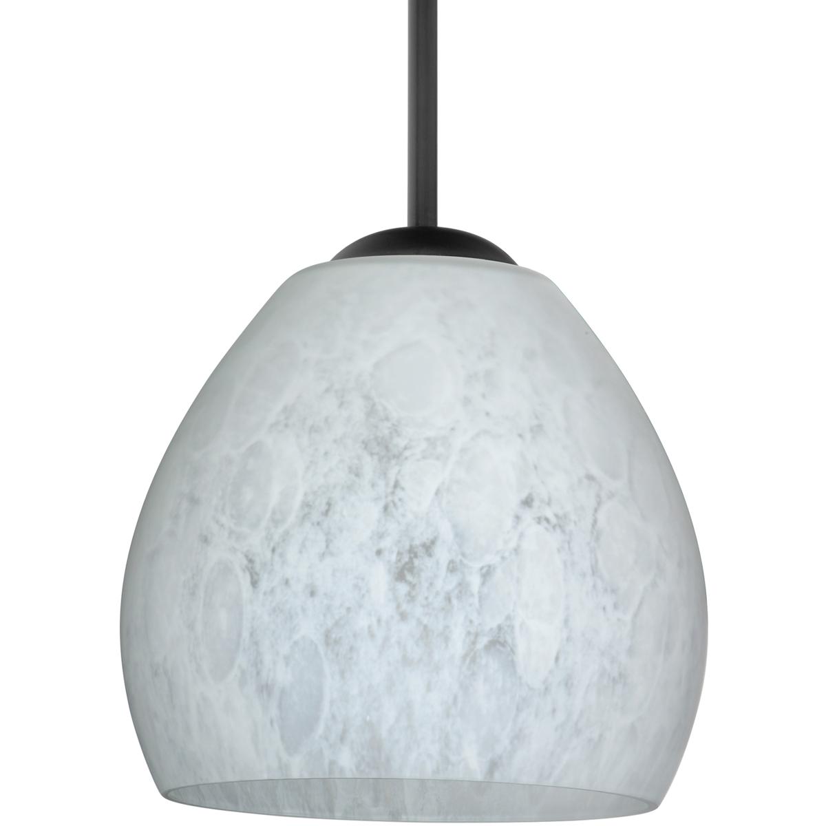 Besa Lighting 1BT-412219-BK Bolla 1 Light Black Cord Pendant Ceiling Light