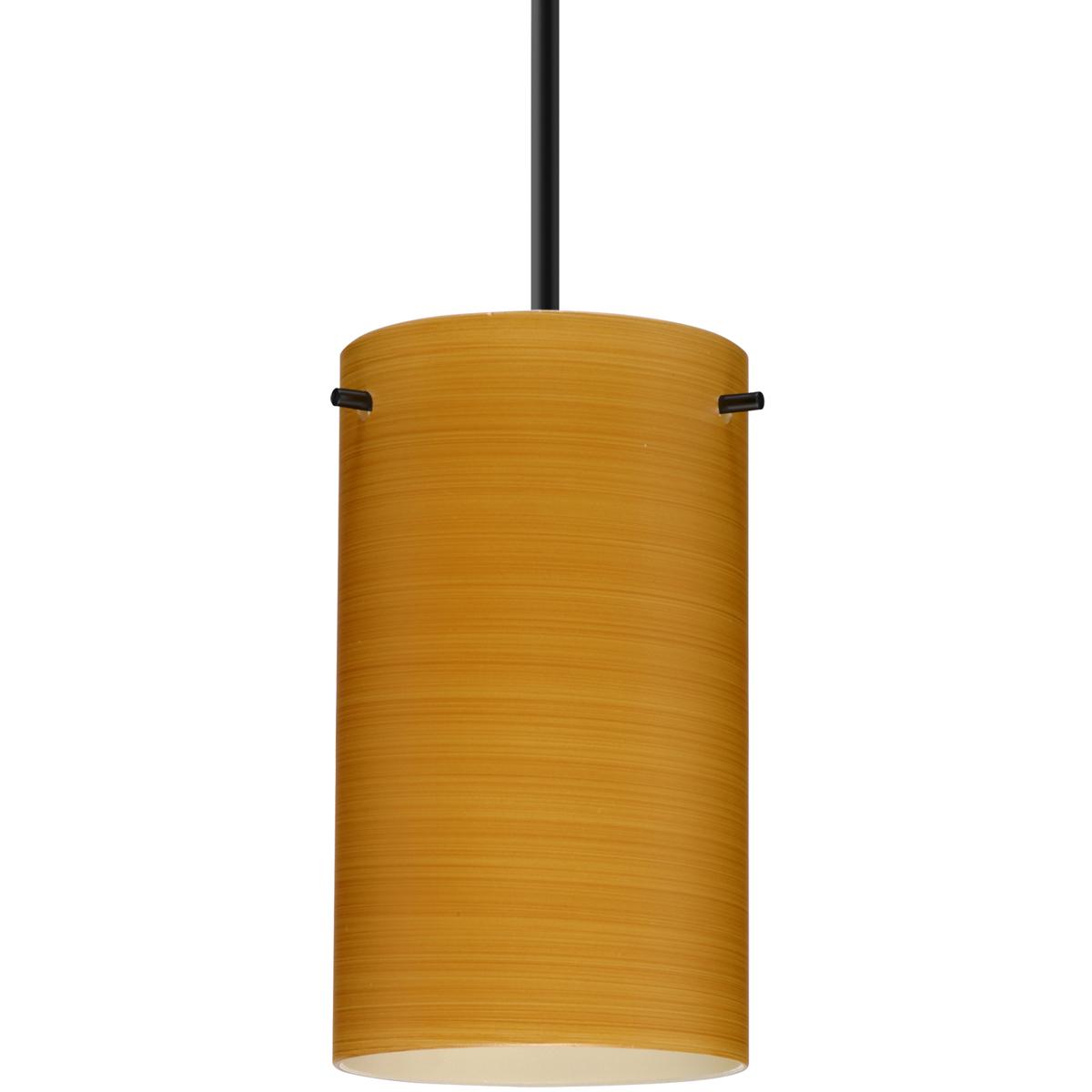 Besa Lighting 1BT-4404OK-LED-BK Stilo 7 LED Black Cord Pendant Ceiling Light