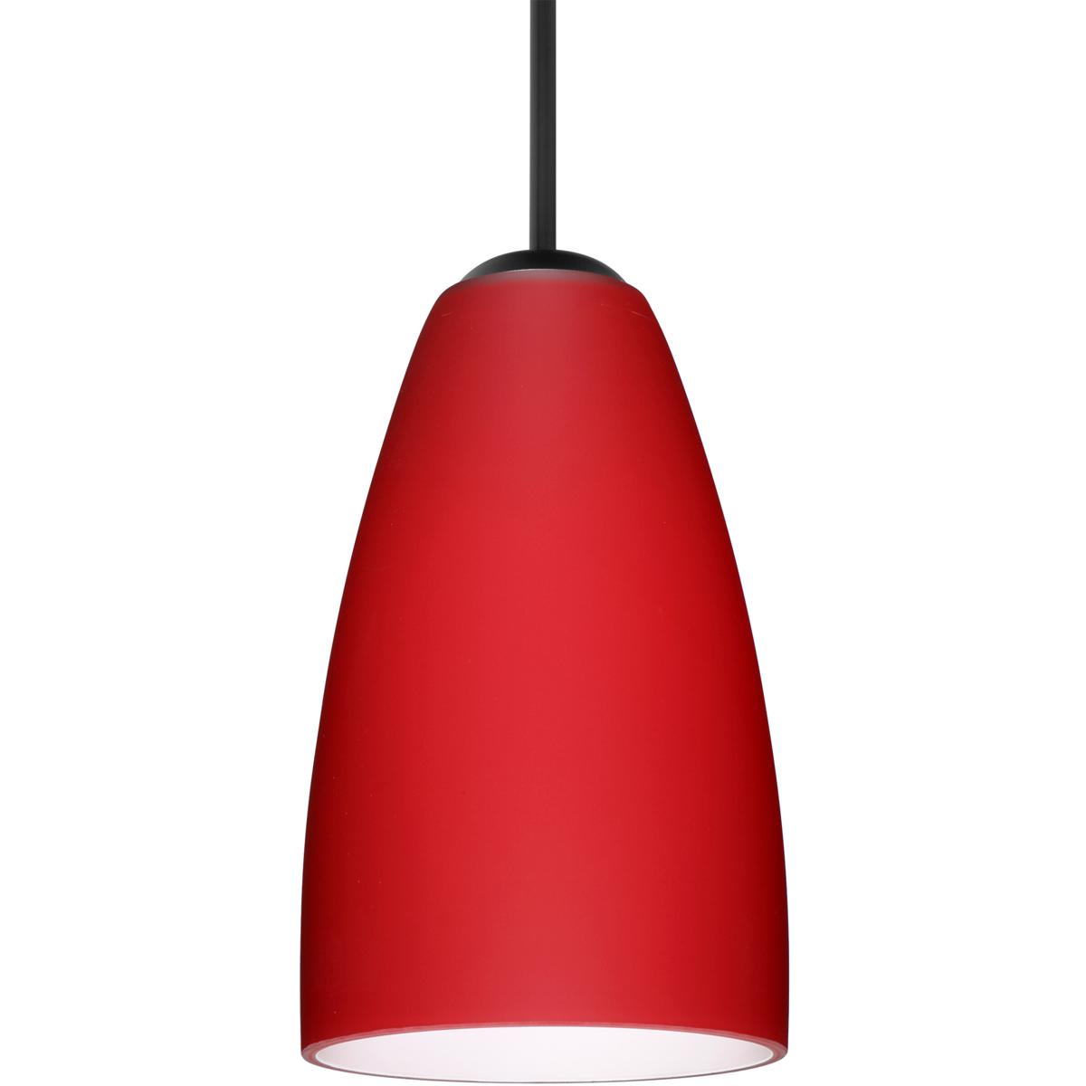 Besa Lighting 1JT-1511RM-BK Riva 9 1 Light Black Cord Pendant Ceiling Light