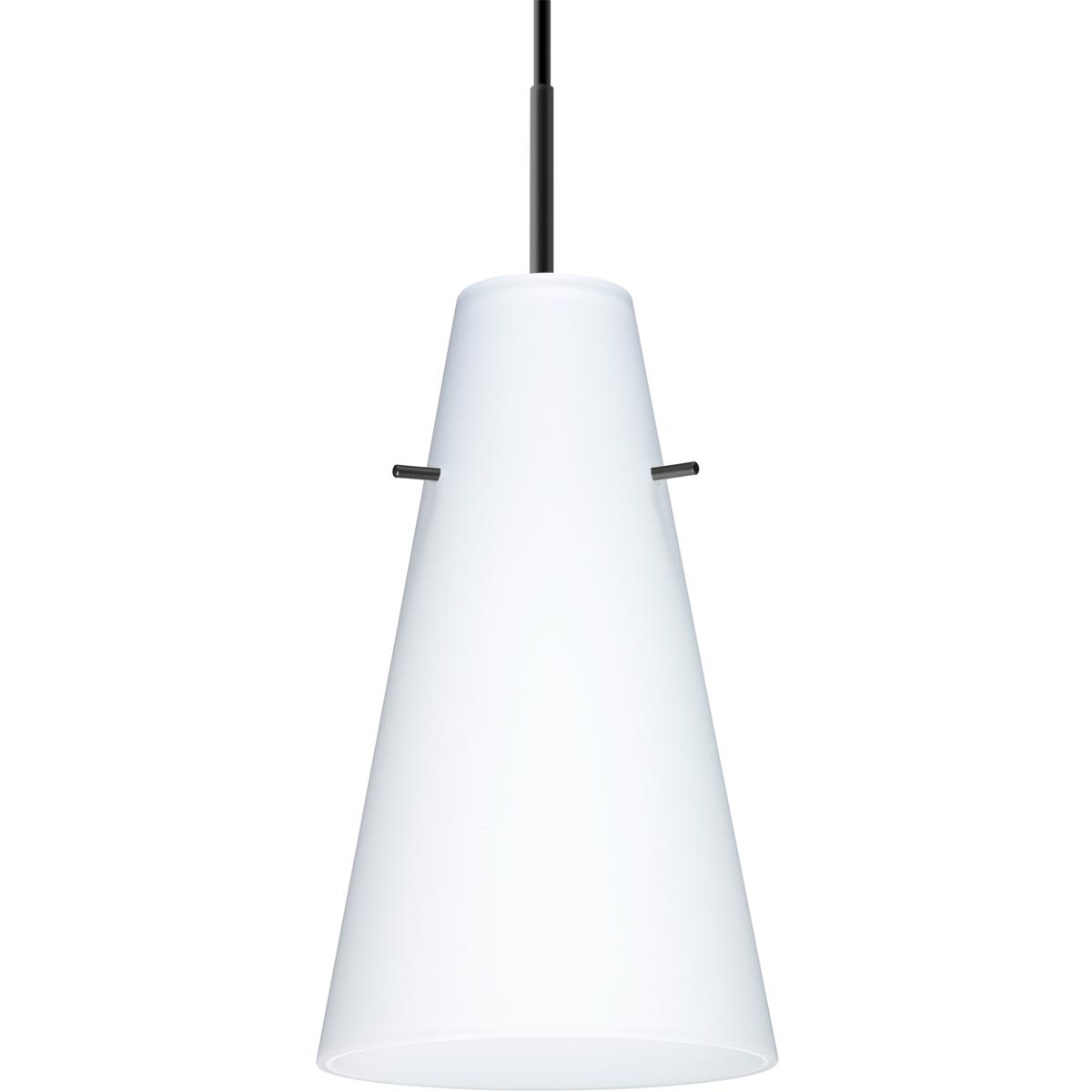 Besa Lighting 1JT-412407-LED-BK Cierro LED Black Cord Pendant Ceiling Light