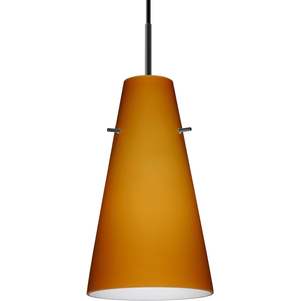 Besa Lighting 1JT-412480-BK Cierro 1 Light Black Cord Pendant Ceiling Light