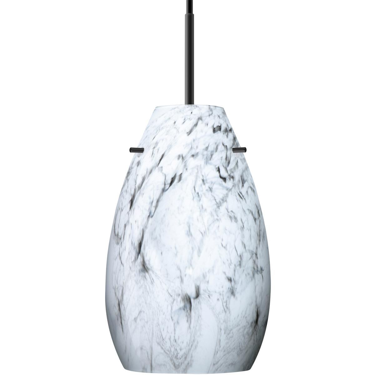 Besa Lighting 1JT-4126MG-BK Pera 9 1 Light Black Cord Pendant Ceiling Light
