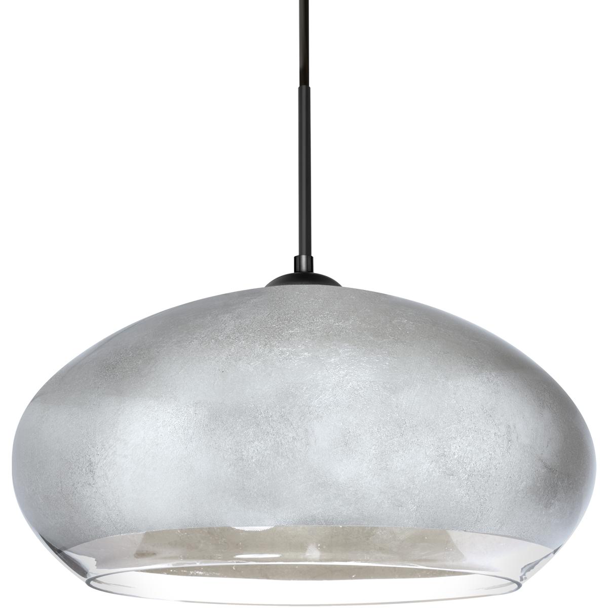 Besa Lighting 1JT-4345SF-BK Brio 14 1 Light Black Cord Pendant Ceiling Light