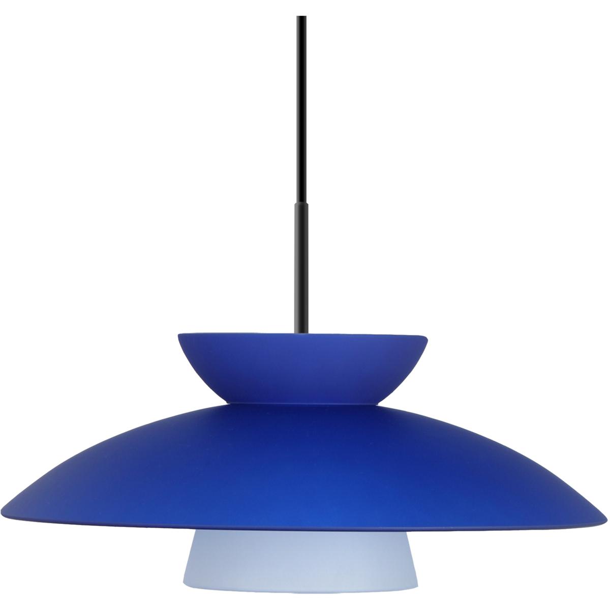 Besa Lighting 1JT-451323-BK Trilo 15 1 Light Black Cord Pendant Ceiling Light