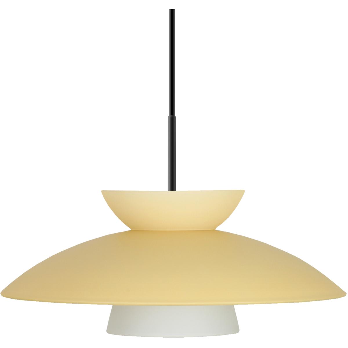 Besa Lighting 1JT-451397-LED-BK Trilo 15 LED Black Cord Pendant Ceiling Light