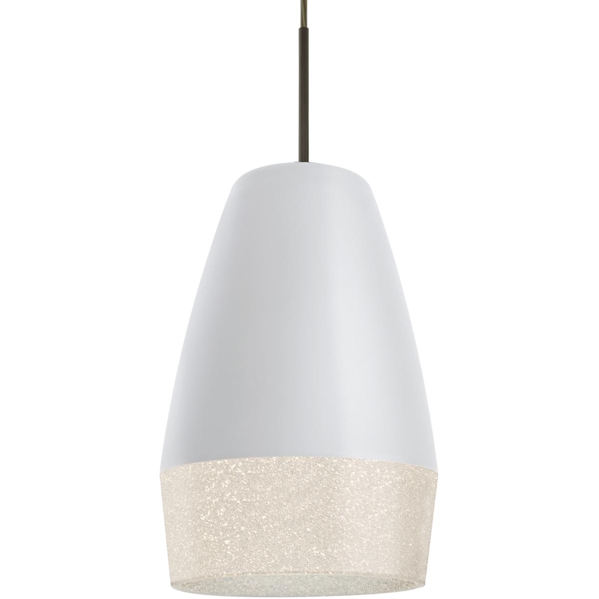 Besa Lighting 1JT-ABU12WH-BR Abu 12 1 Light Bronze Cord Pendant Ceiling Light